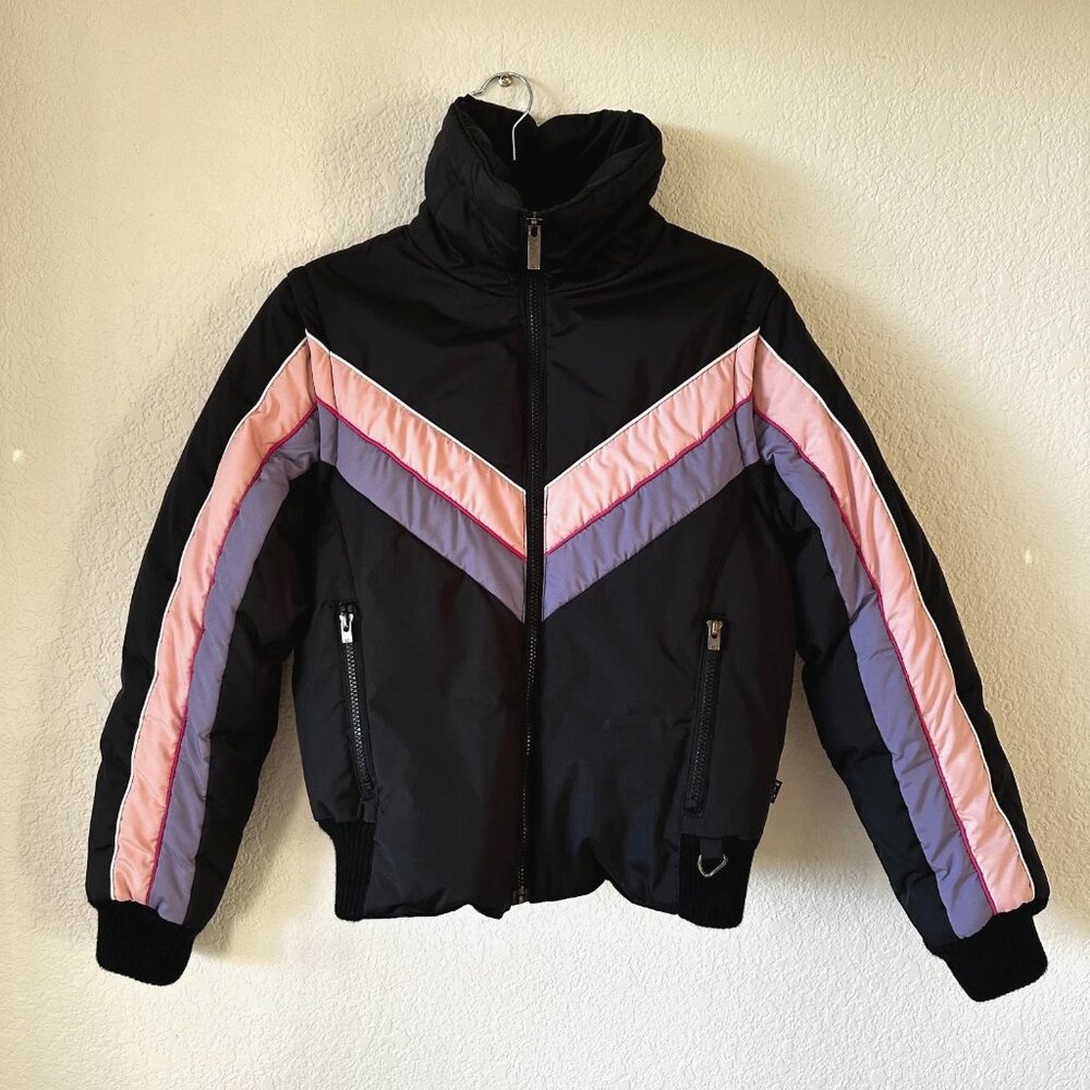 Rare Vintage L.E.I. Black Puffer Jacket Converts to Vest Y2K Down Filled Medium